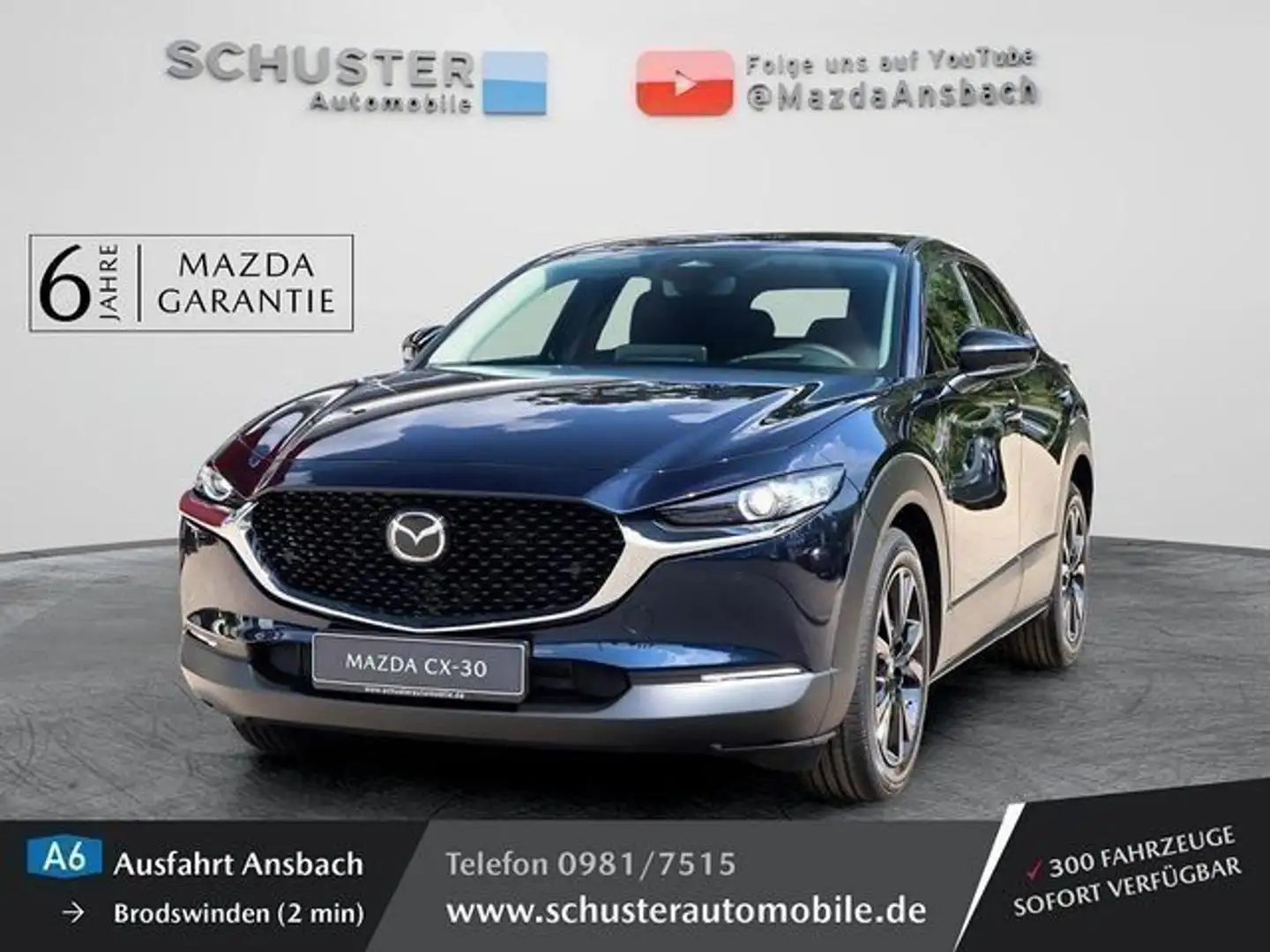 Mazda CX-30 Homura 2.5l Navi/Head-Up/LED-Licht/18-Zoll Bleu - 1