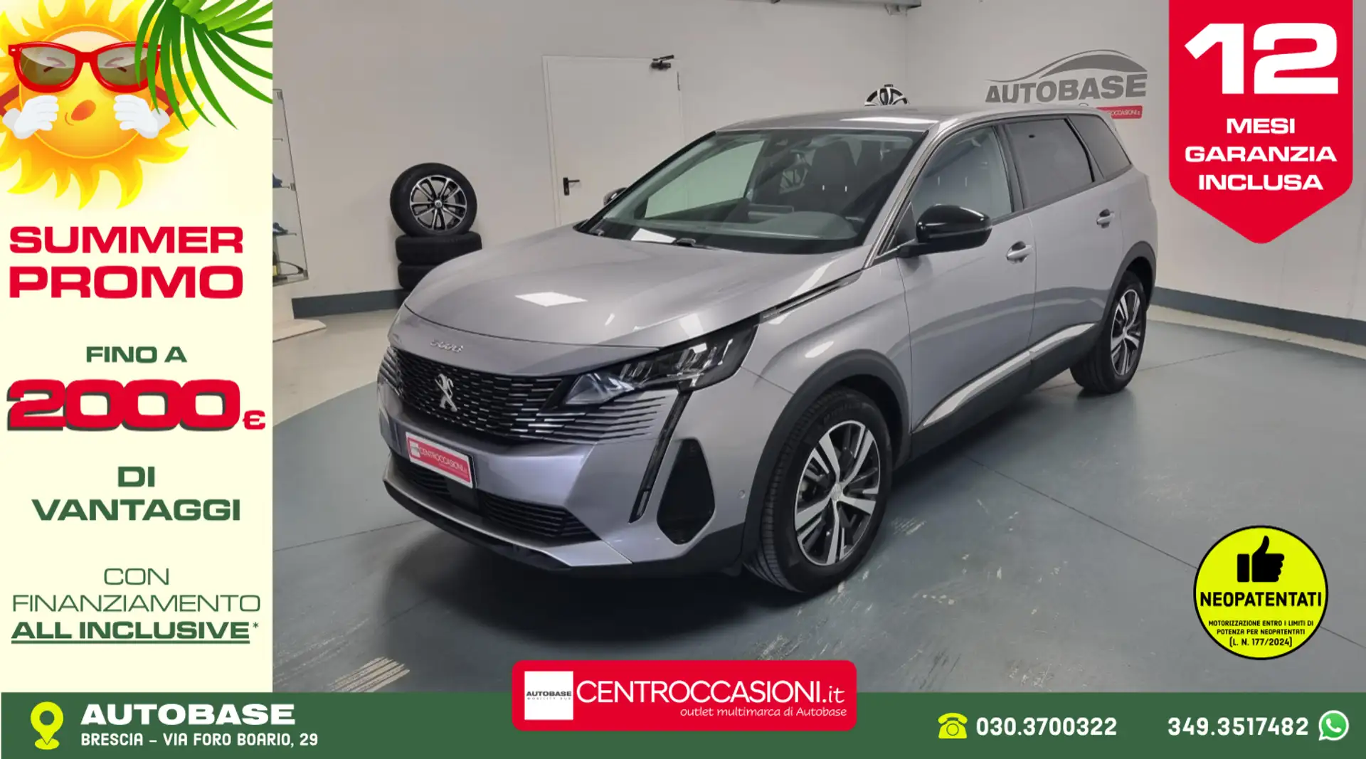 Peugeot 5008 1.5 bluehdi Allure s&s 130cv eat8 Grigio - 1