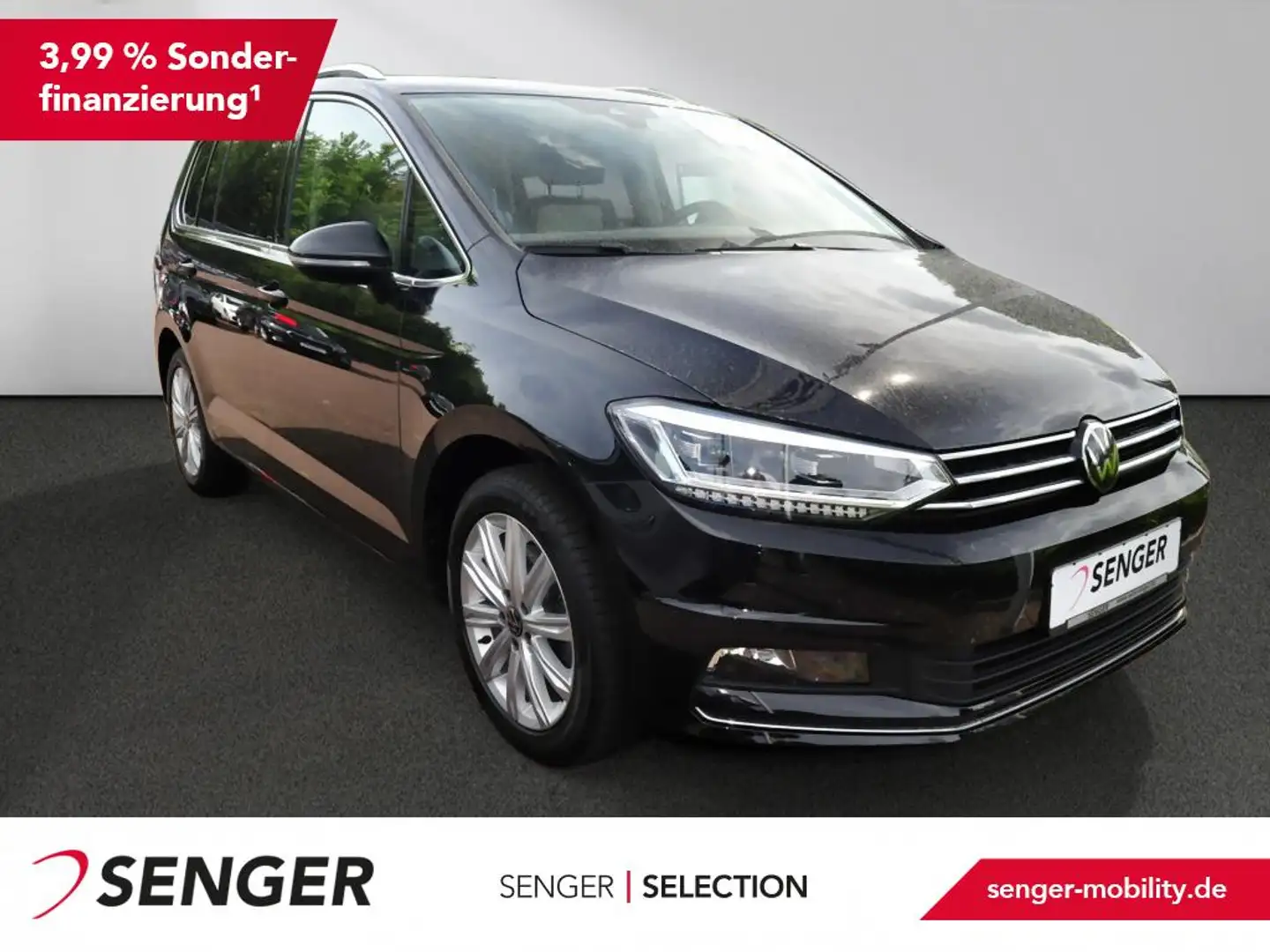 Volkswagen Touran 2.0 TDI Highline DSG Navi LED AHK PDC Noir - 1