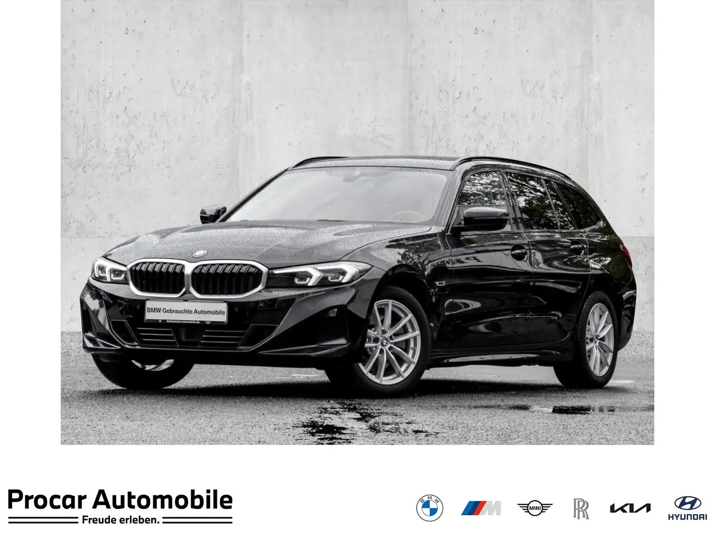 BMW 320 e TOURING+ACC+AHK+NAVI+LED+PDC Schwarz - 1