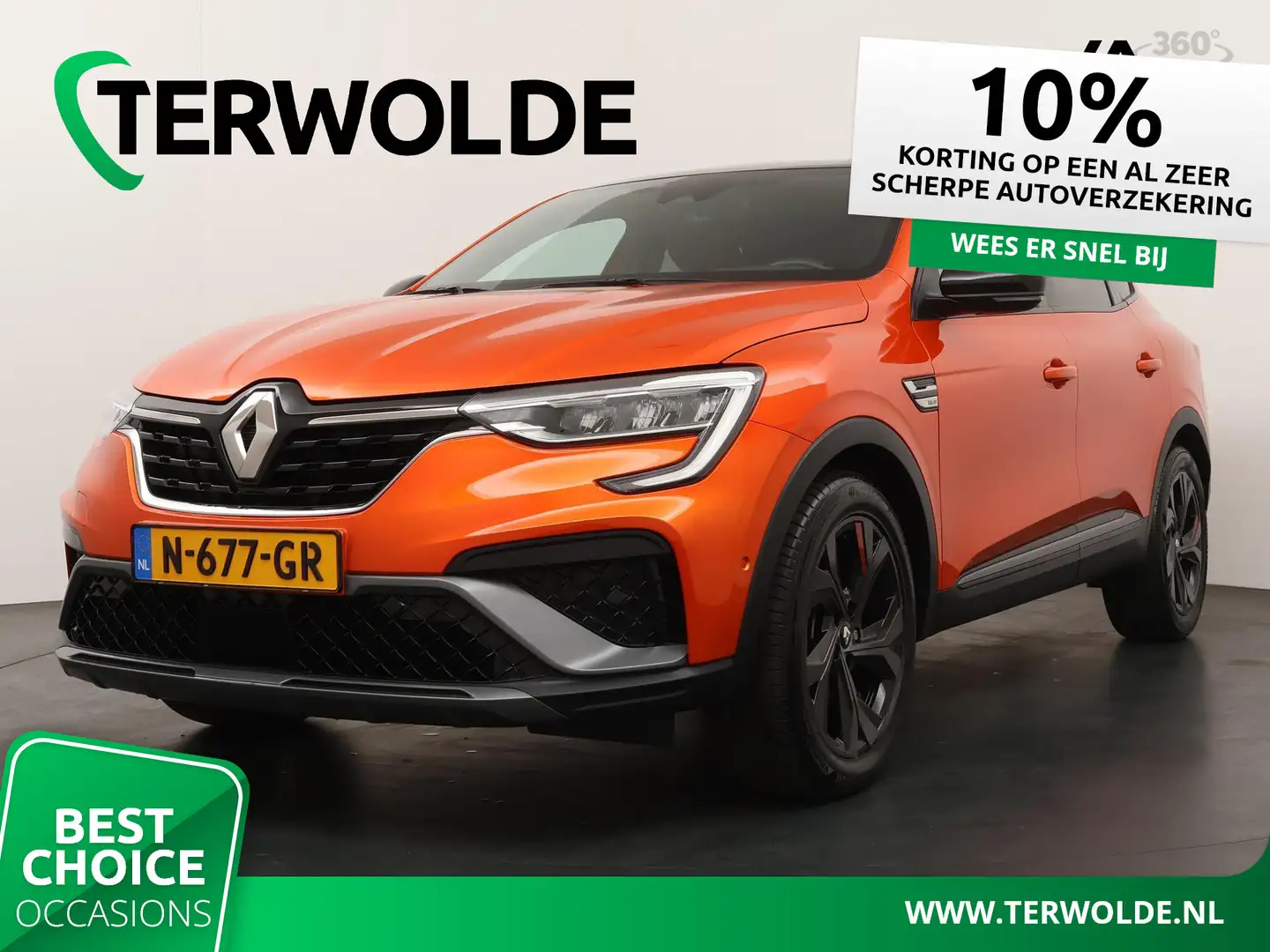 Renault Arkana 1.6 E-Tech Hybrid 145 R.S. Line | trekhaak | Oranje - 1