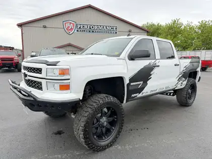 White 2014 Chevrolet Silverado 1500 Pickup Truck Four-Wheel Drive Automatic