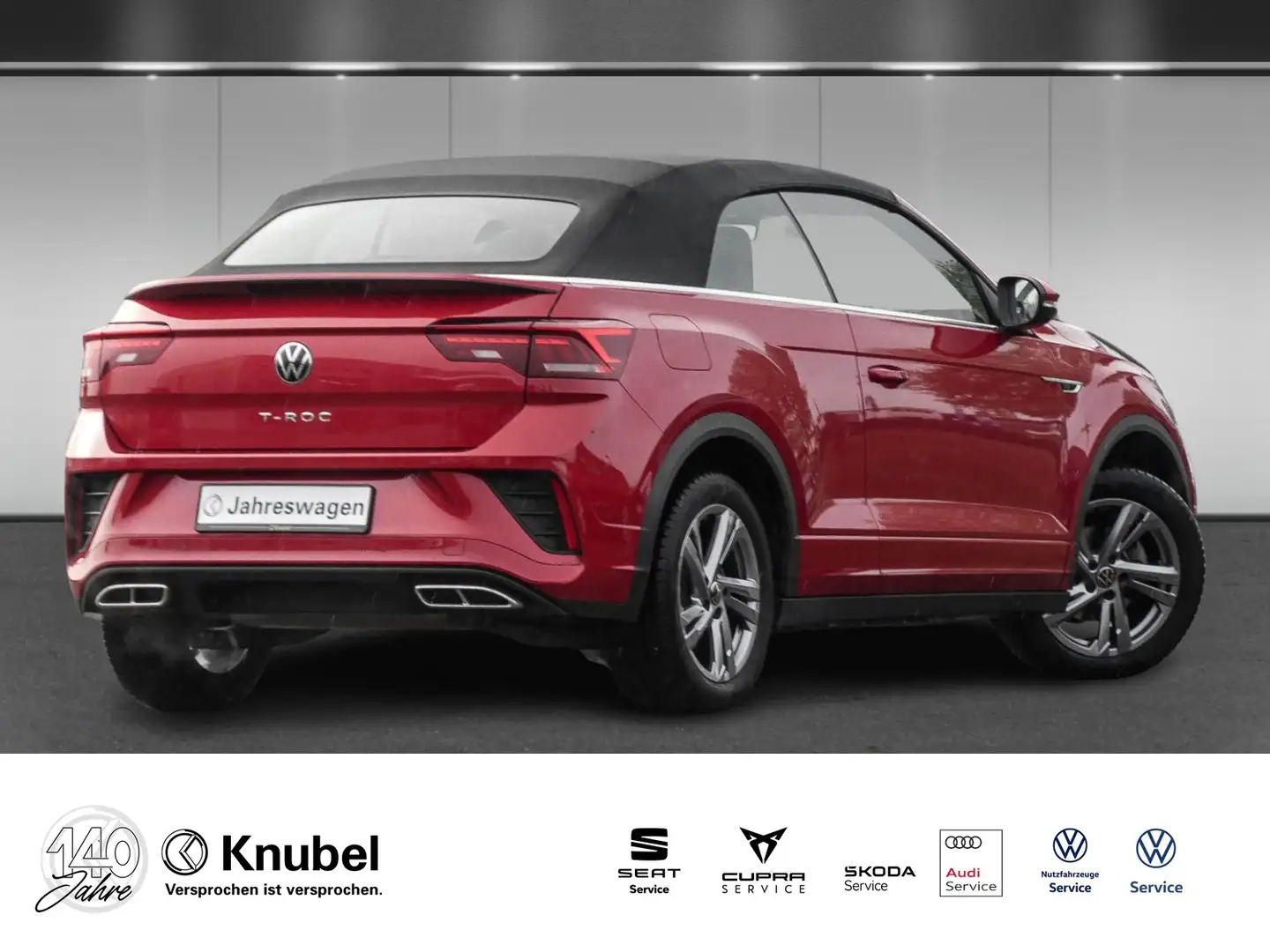 Volkswagen T-Roc Cabriolet R-Line 1.5 TSI DSG LED+/NAVI/AHK Rot - 2
