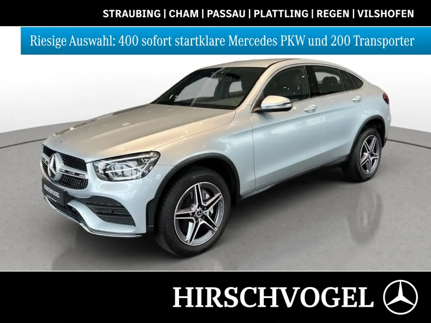 Mercedes-Benz GLC 300 de 4M AMG-Line+HUP+Burmester+MBUX+Navi-P Silber - 1