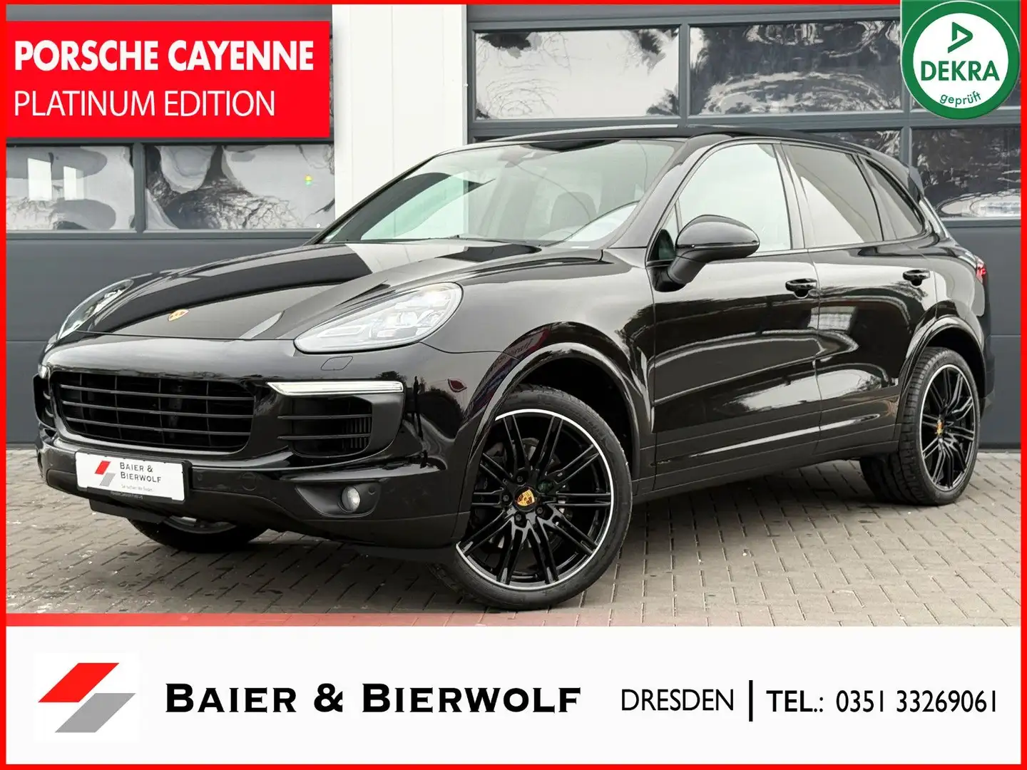 Porsche Cayenne Platinum Edition PORSCHE APPROVED PDLS+ Noir - 1