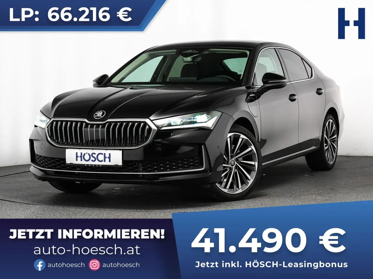 Skoda Superb TSI iV L&K LEDER ASSISTENZ PLUS 360° CANTON +++ Schwarz - 1