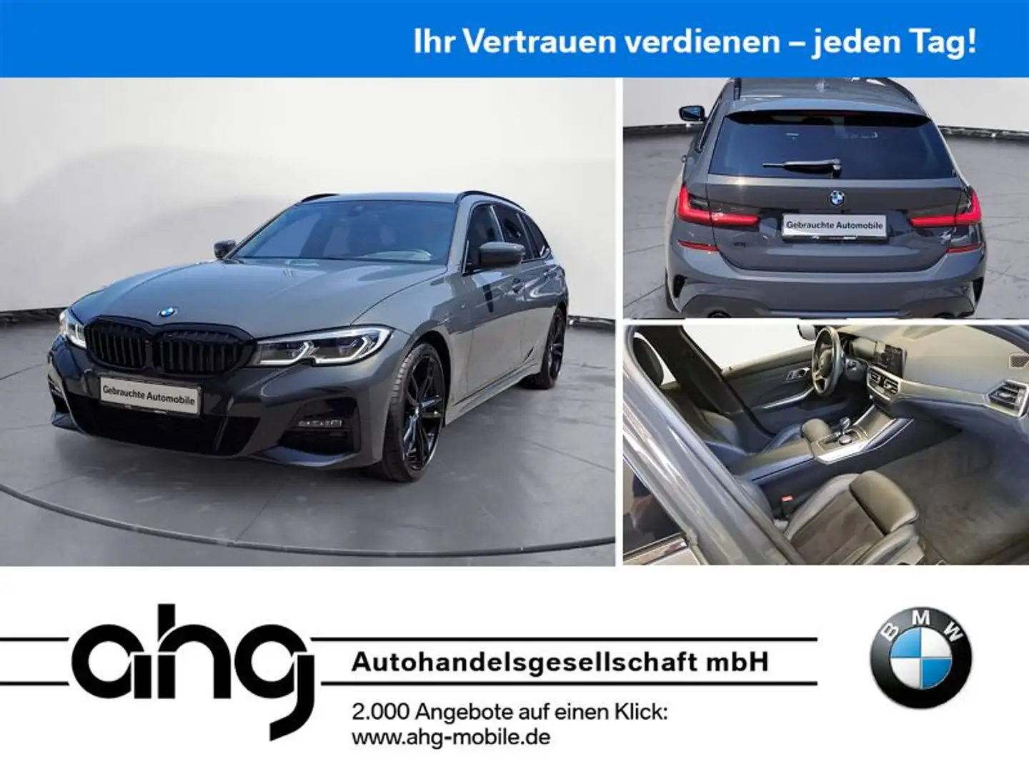 BMW 330 i Touring M Sport Automatic Innovationsp. AHK Grau - 1