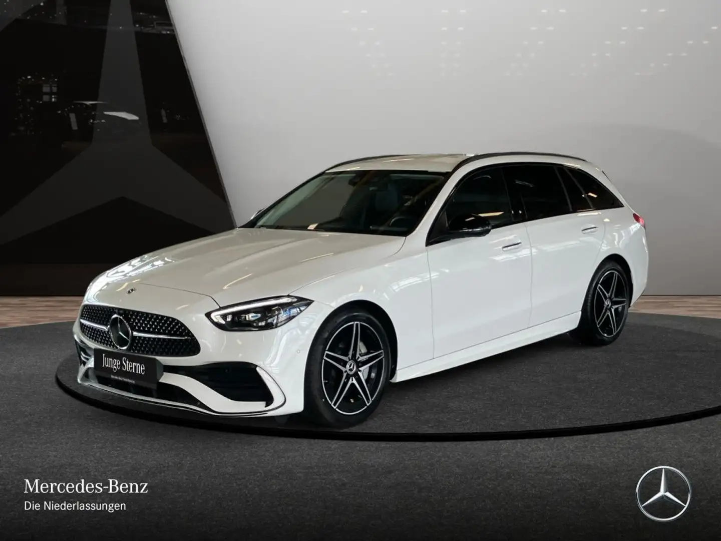 Mercedes-Benz C 180 T AMG+NIGHT+360+KEYLESS+9G Weiß - 2