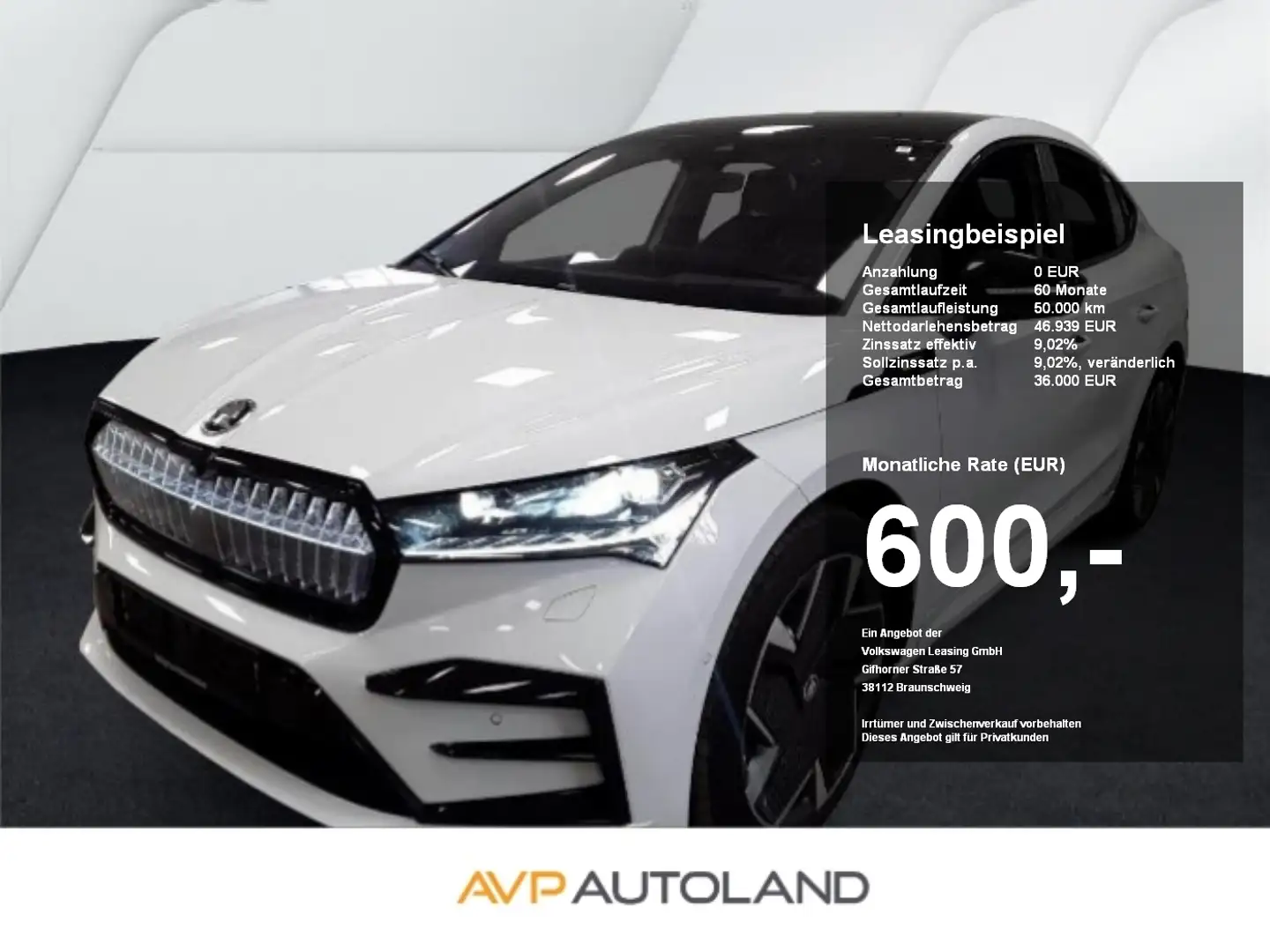 Skoda Enyaq iV COUPÈ 4x4 RS | NAVI | PANO | ACC | Weiß - 1