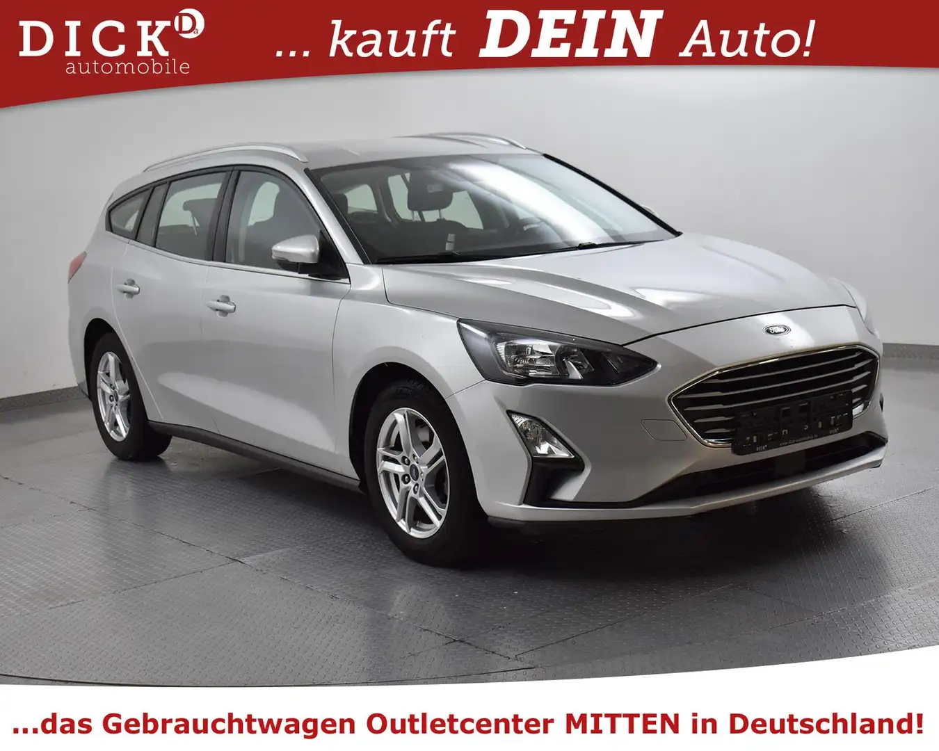 Ford Focus Tur 1.0 Aut. C&C NAVI+LED+SHZ+KAM+TEMP+DAB Argent - 1