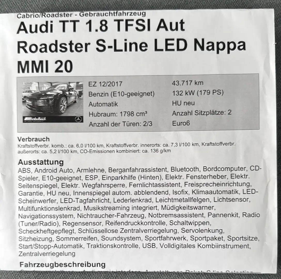 Audi TT Roadster 1.8 TFSI S tronic - 1