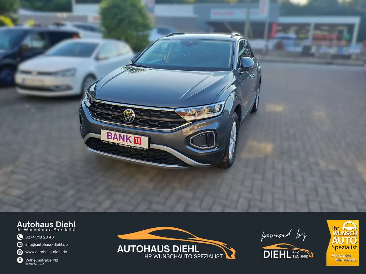 Volkswagen T-Roc Life SHZ CARPLAY NAVI Gris - 1