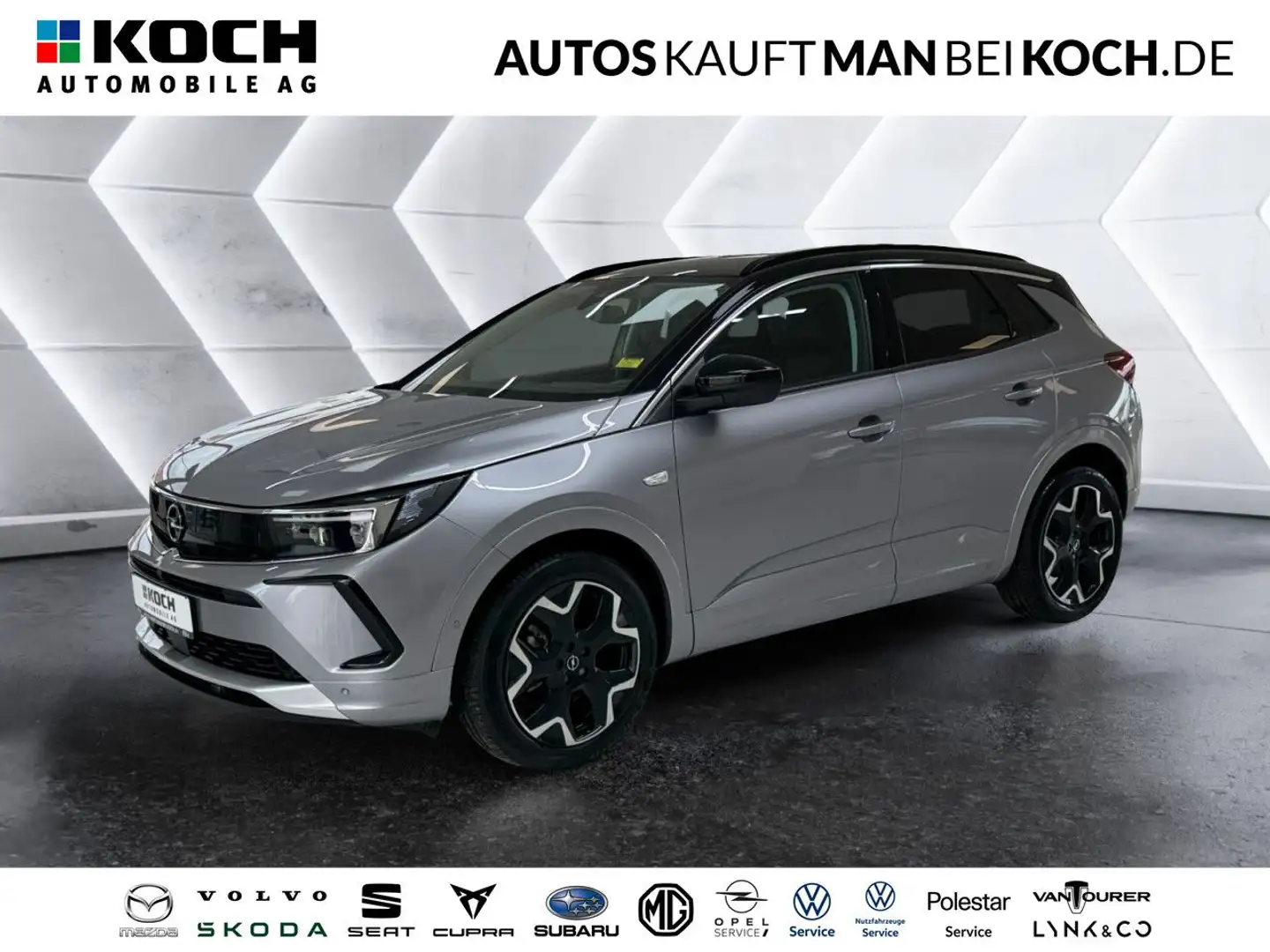 Opel Grandland 1.2 Turbo Ultimate LED SHZ NAVI ACC TWA Gris - 1