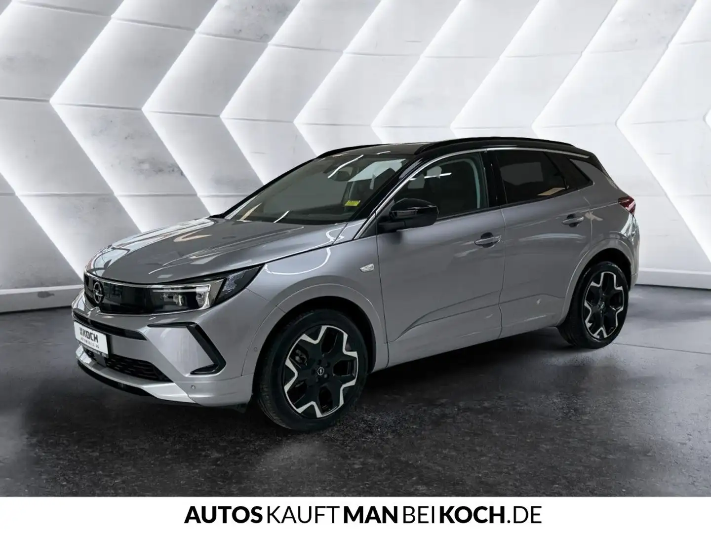 Opel Grandland 1.2 Turbo Ultimate LED SHZ NAVI ACC TWA Gris - 2
