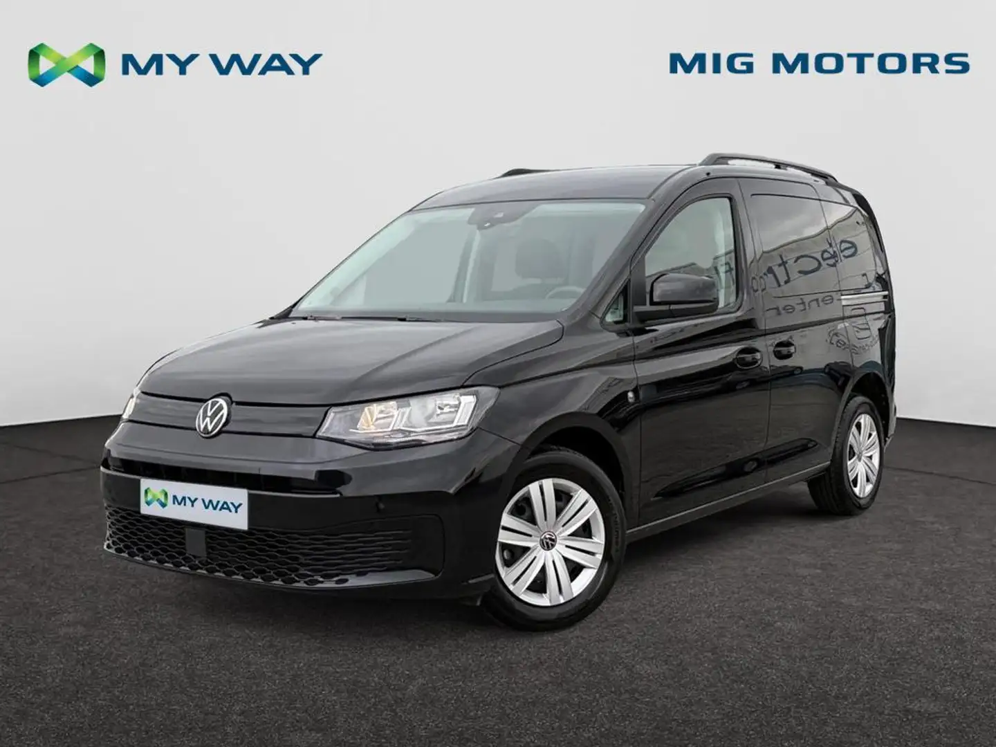 Volkswagen Caddy Caddy  2,0 l TDI 122 pk  (5-zit) /// vaste trekhaak /// apple carplay & android auto Zwart - 1