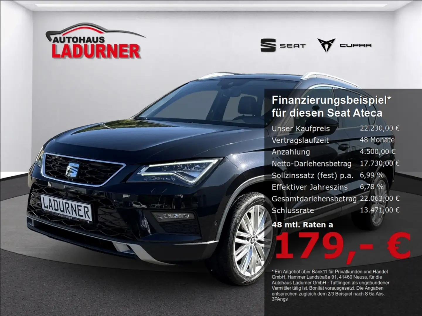 SEAT Ateca Xcellence 1.5 TSI Navi Digitales Cockpit Soundsyst Noir - 1