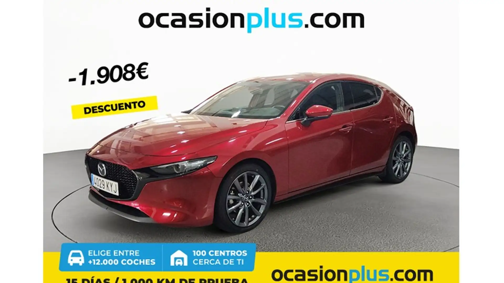 Mazda 3 2.0 e-Skyactiv-G Zenith 90kW Rojo - 1