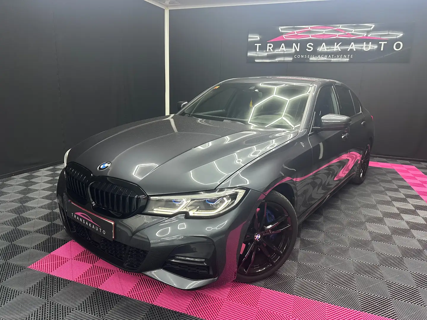 BMW 320 320 dA/ HEAD-UP/ LASER / CUIR / GARANTIE 12 MOIS Gris - 1