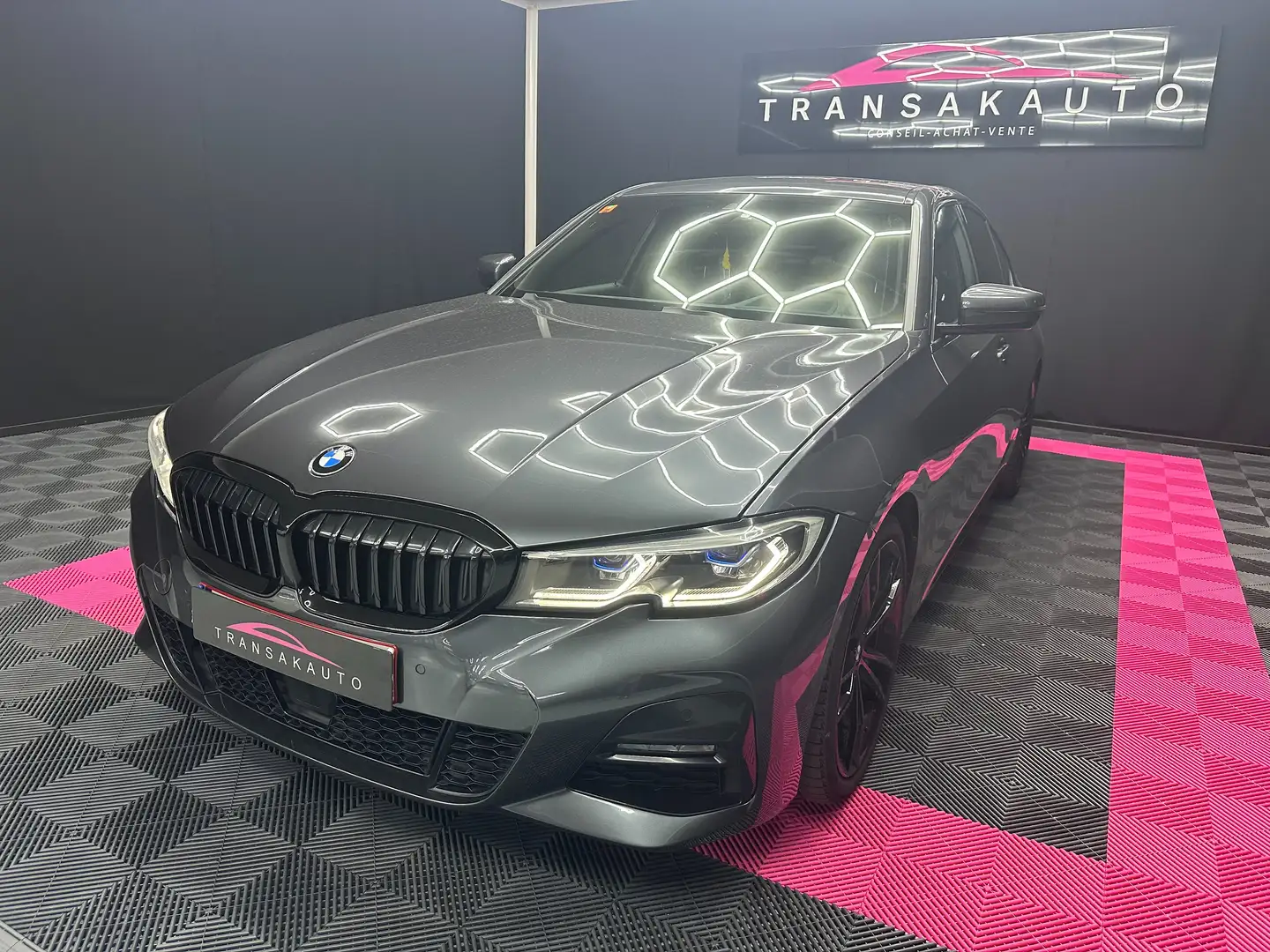 BMW 320 320 dA/ HEAD-UP/ LASER / CUIR / GARANTIE 12 MOIS Gris - 2