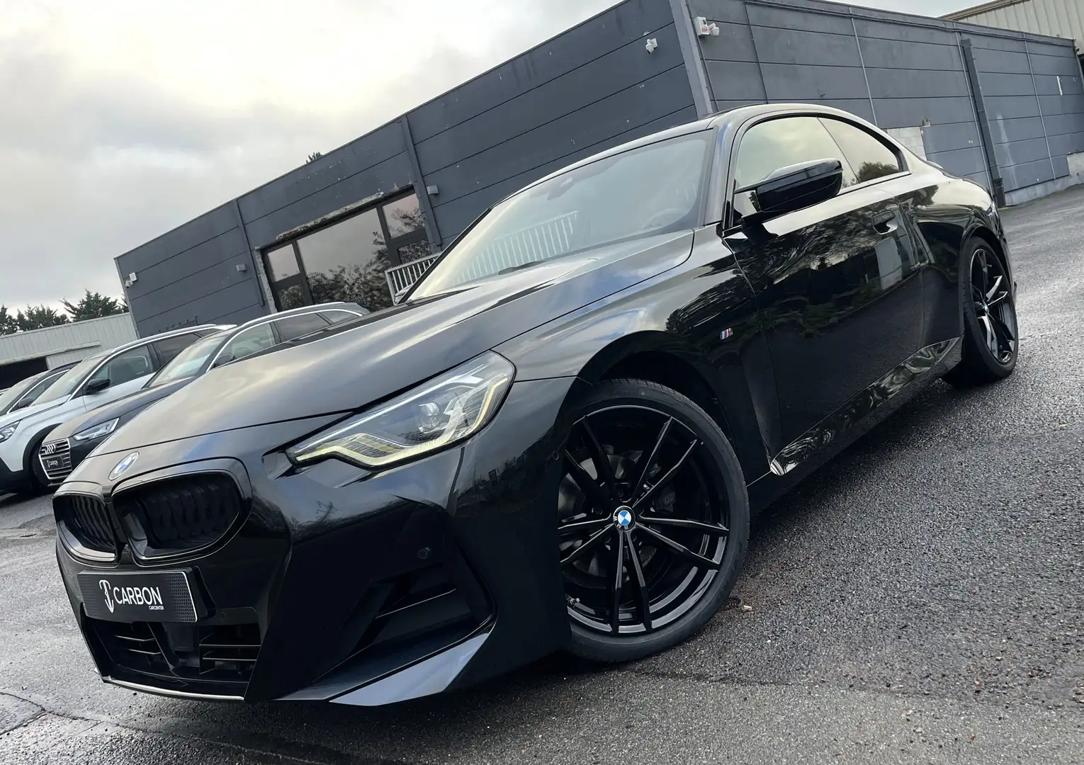 BMW 218 iA Coupé PackSPORT M CUIR/HEADUP/KEYLESS/H&K/19 Zwart - 2