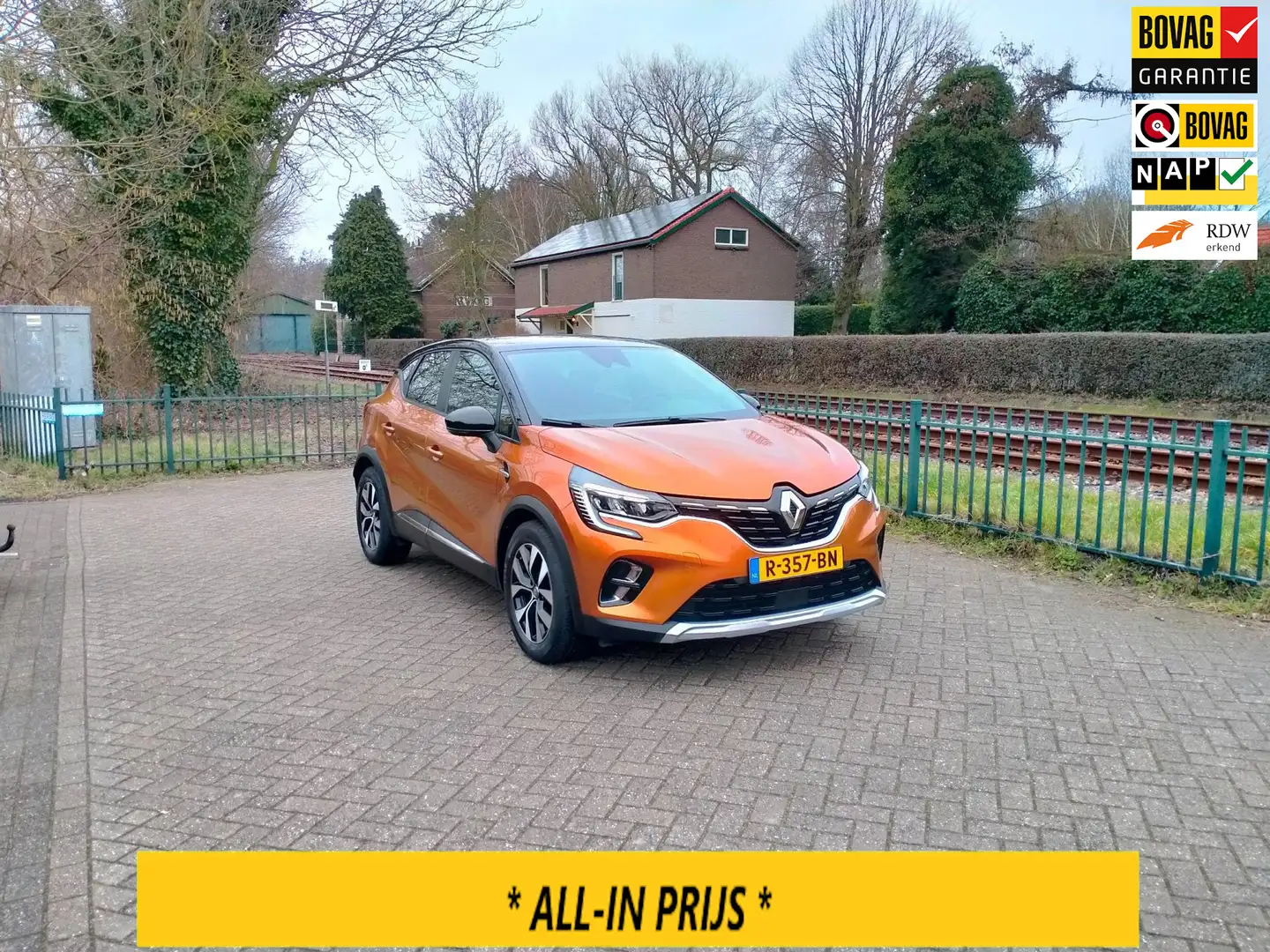 Renault Captur 1.3 TCe 130 Intens clima android/apple lage km tre Oranje - 1