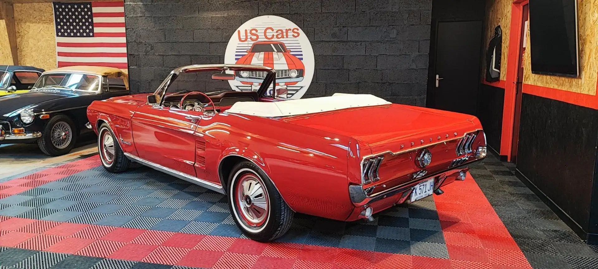 Ford Mustang Cabriolet 1967 - V8 289ci Rouge - 2
