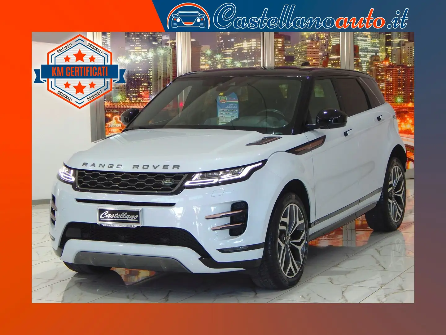 Land Rover Range Rover Evoque 2.0d i4 mhev First Edition AWD 180cv TETTO-PELLE Bianco - 1
