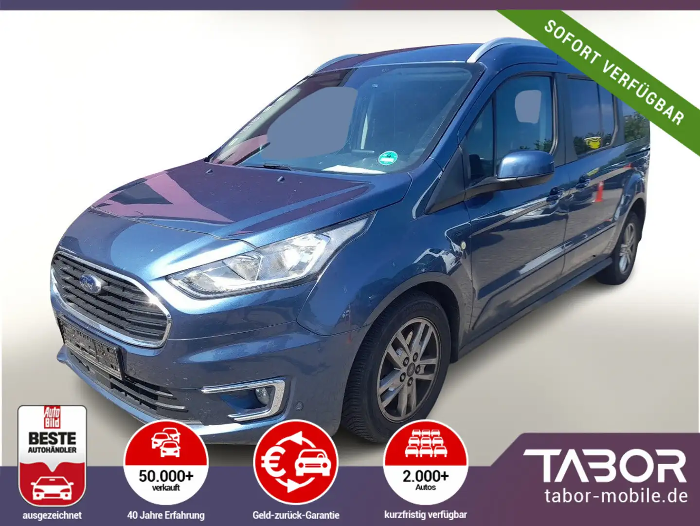 Ford Tourneo Connect Connect 1.5TDCi 120 Grand Titanium 7S Blau - 1