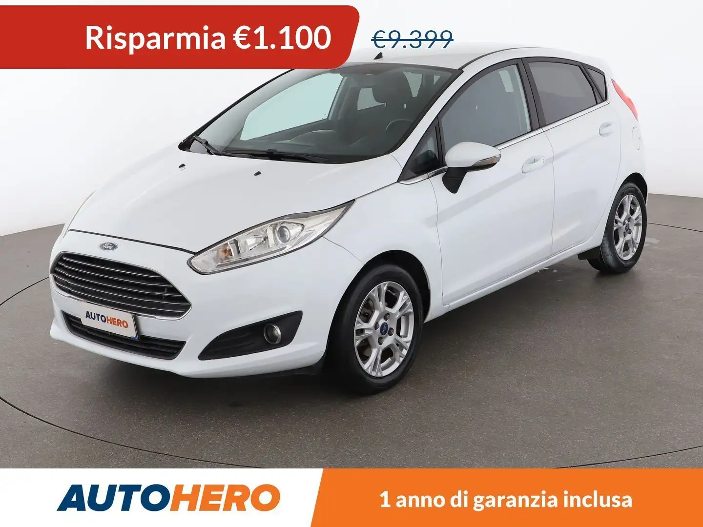 Ford Fiesta 1.5 TDCi Titanium 75CV Blanc - 1