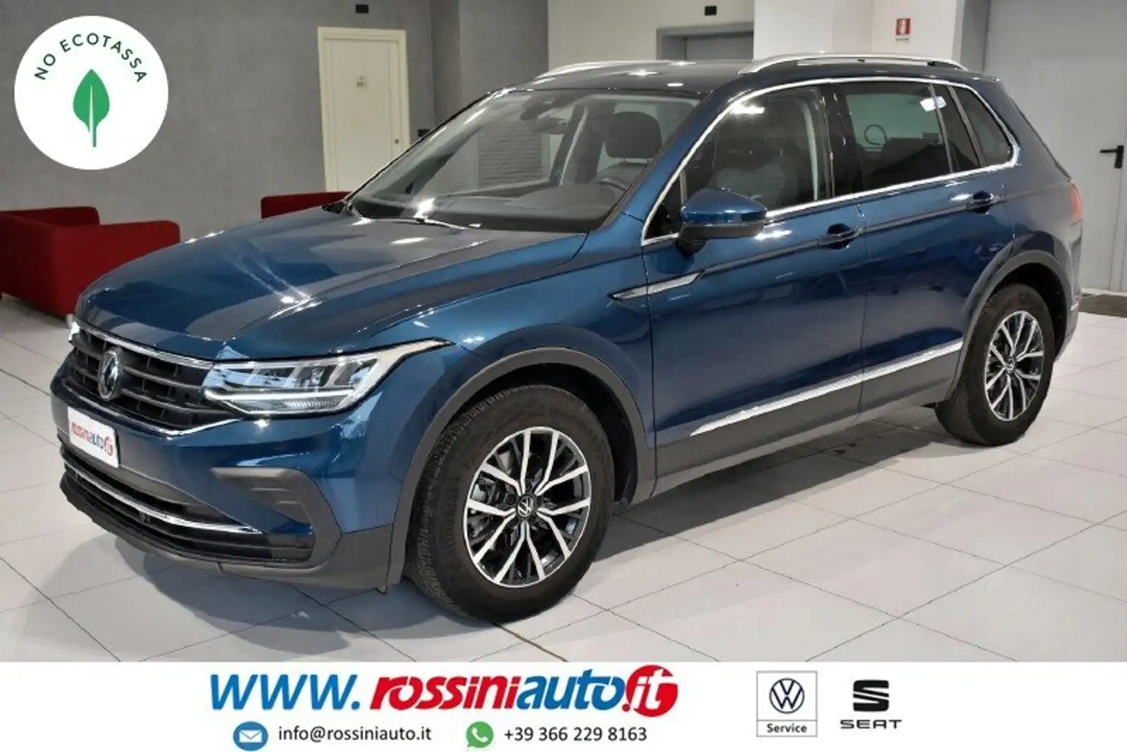 Volkswagen Tiguan 2.0 TDI 150 CV DSG LIFE + TECH PACK + R17 BI-COLOR Blu/Azzurro - 1