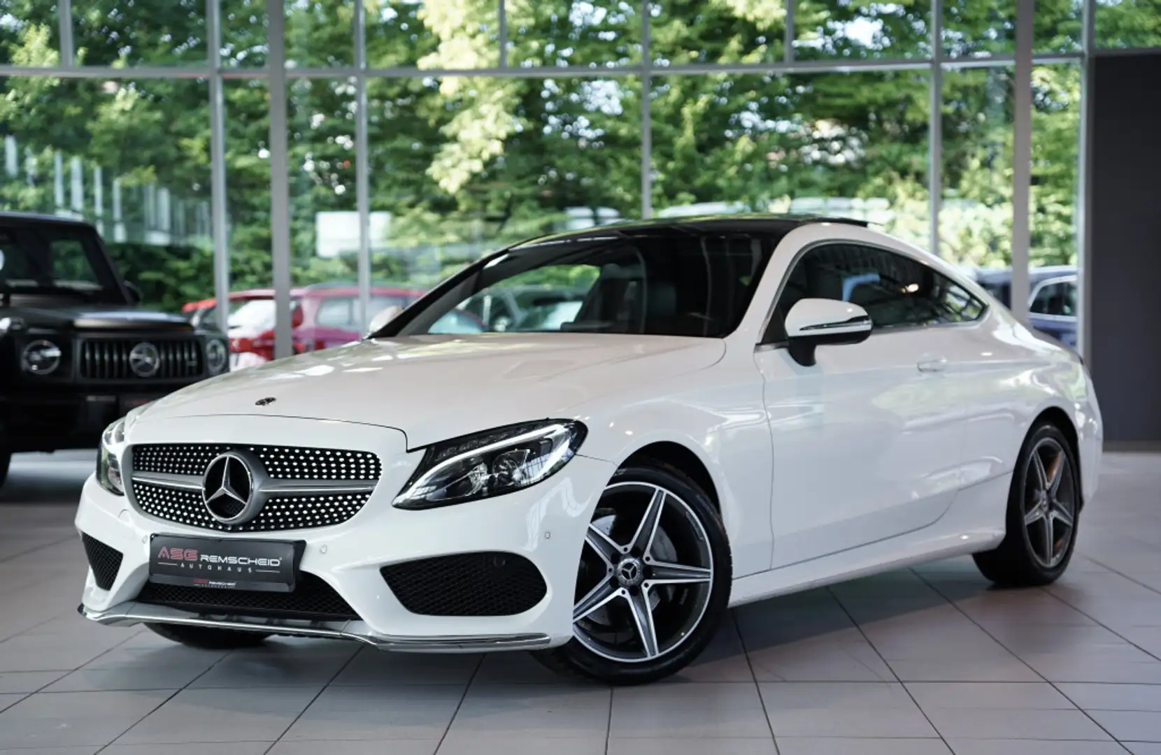 Mercedes-Benz C 180 Coupé AMG Line *Pano *SHZ *Navi *PDC Alb - 1