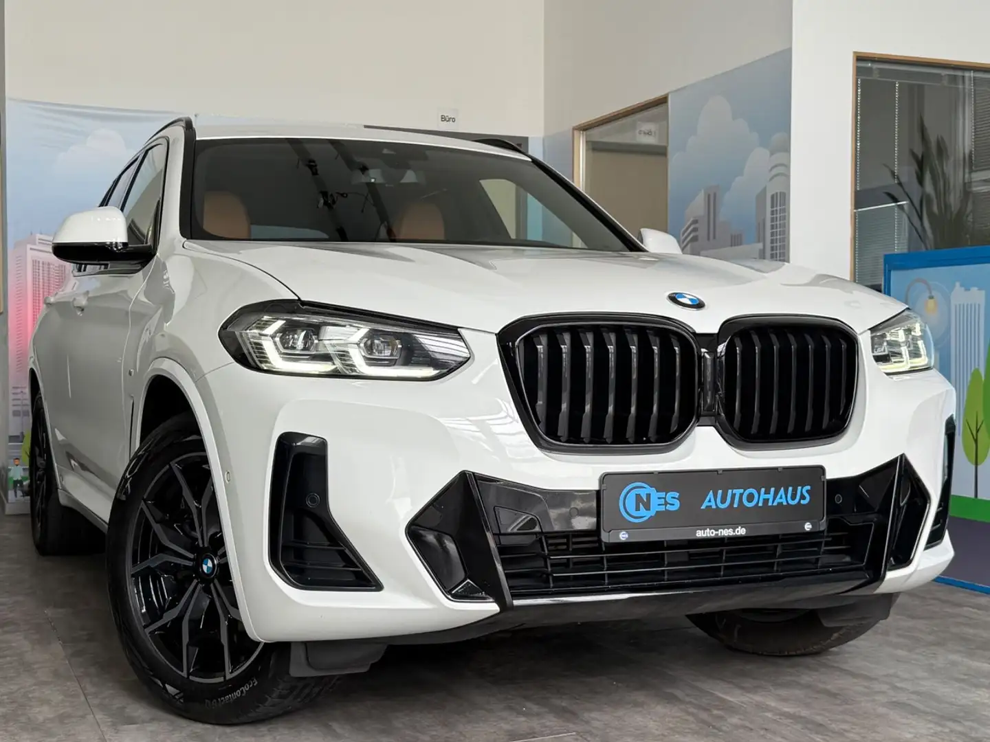 BMW X3 20d xDr*M SPORT*KAM*AD LED*WEBASTO*KEY*AHK*19 Blanc - 2