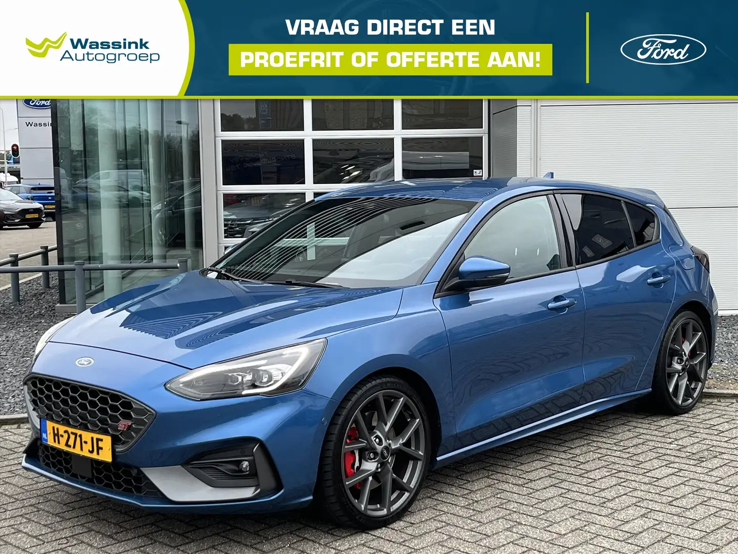 Ford Focus 2.3 EcoBoost 280pk Aut ST-3 | Navigatie | Winterpa Blauw - 1