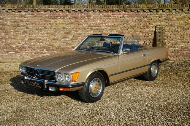 Mercedes-Benz SL 450 Livery in Icon Gold over Black MB-Tex, Just 65422