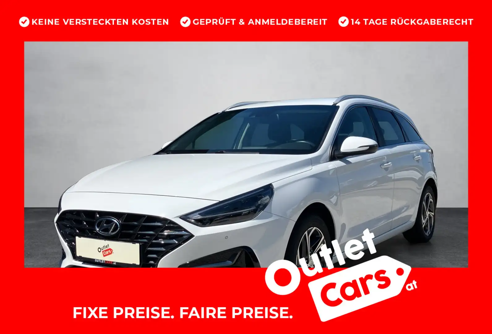 Hyundai i30 CW 1,6 CRDi Trend Line Weiß - 1