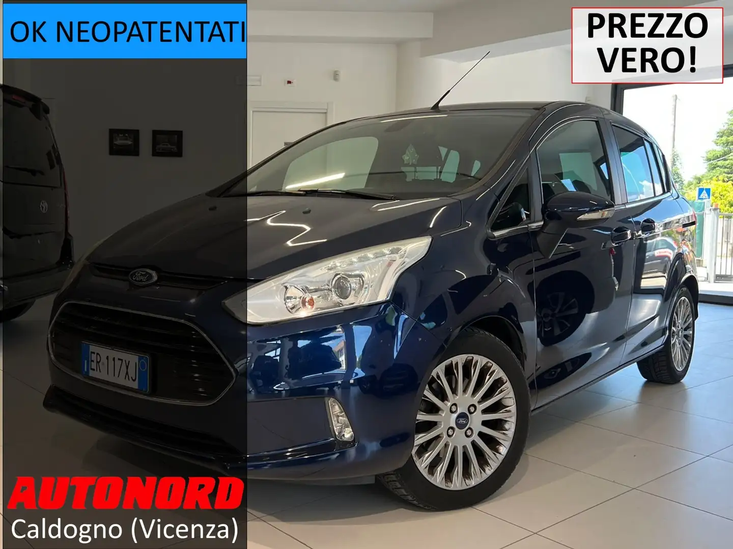 Ford B-Max 1.0 EcoBoost 100 CV Titanium Blauw - 1