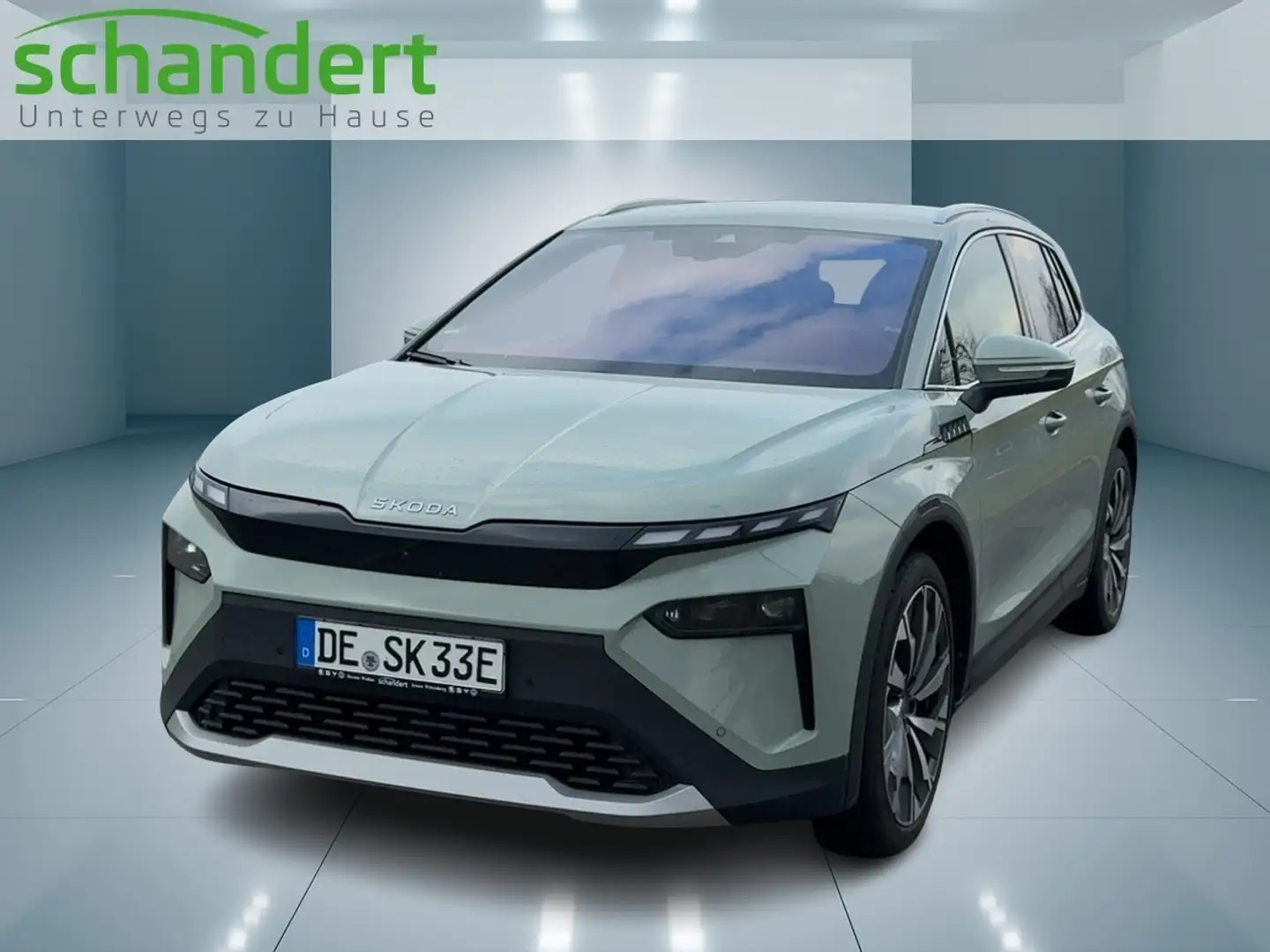 Skoda Elroq 85 Lodge MATRIX/HUD/4xSHZ/NAVI/ACC/ Grün - 1