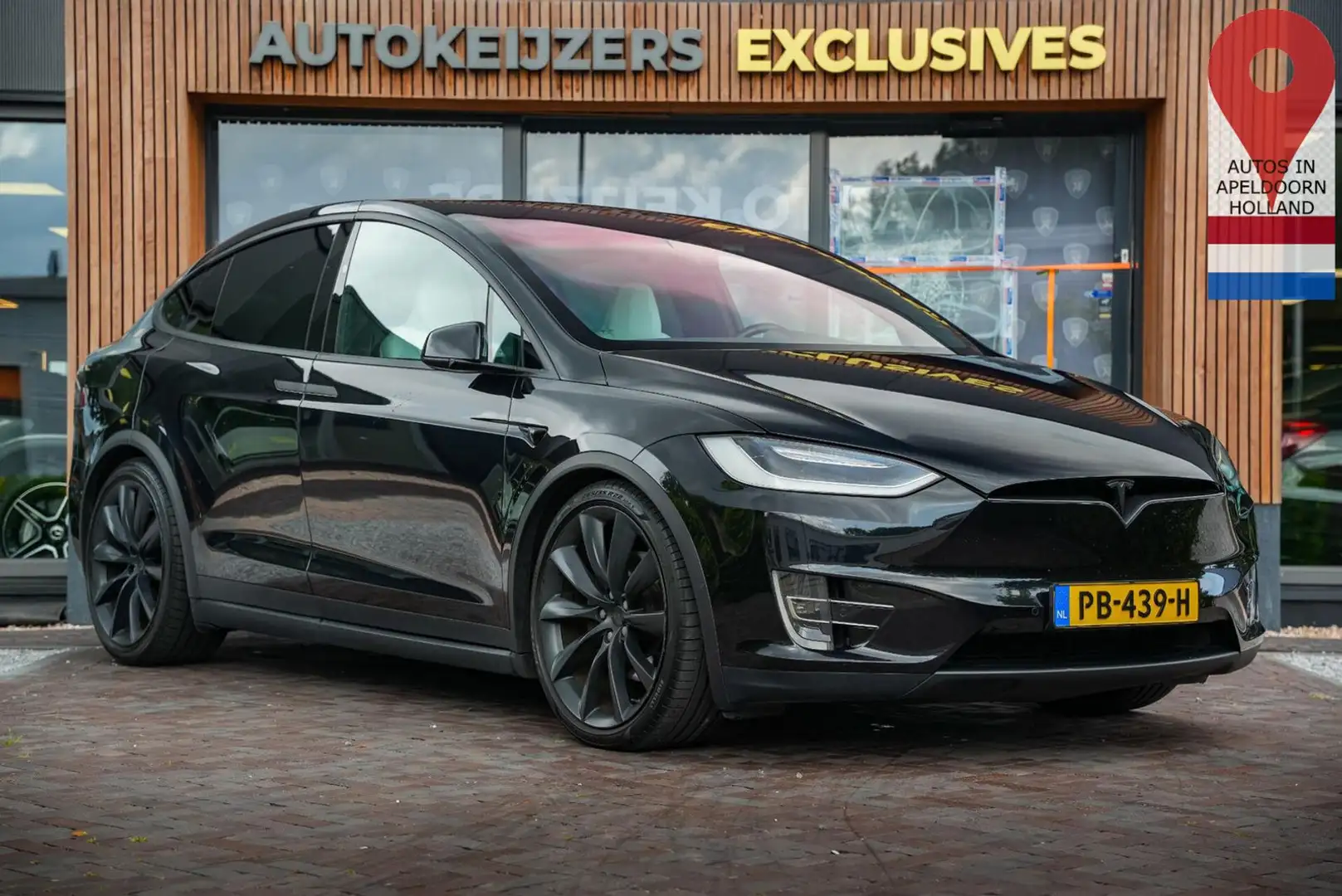 Tesla Model X 100D 6p. Autopilot leder Alcantara Carbo Negro - 1