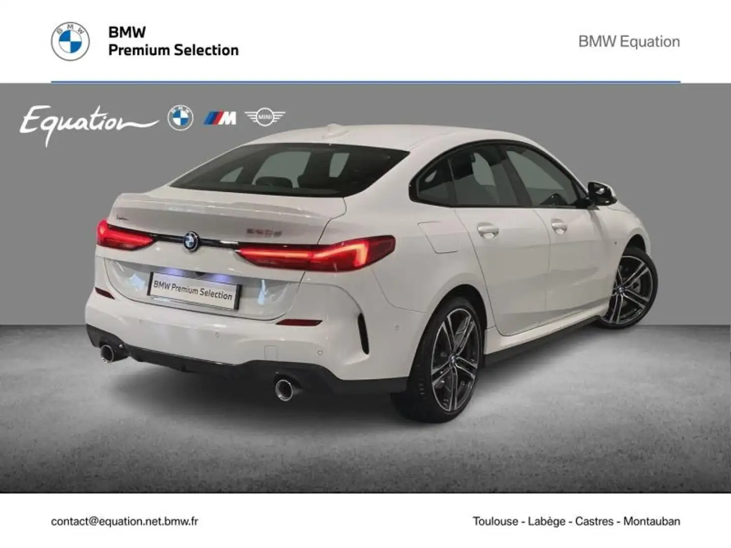BMW 220 220dA 190ch M Sport Blanc - 2