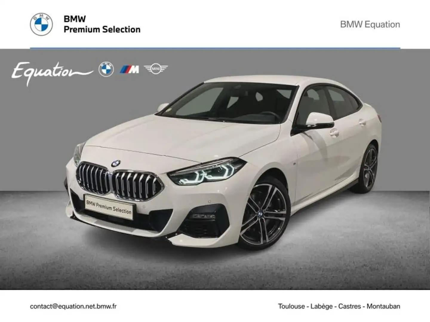 BMW 220 220dA 190ch M Sport Blanc - 1