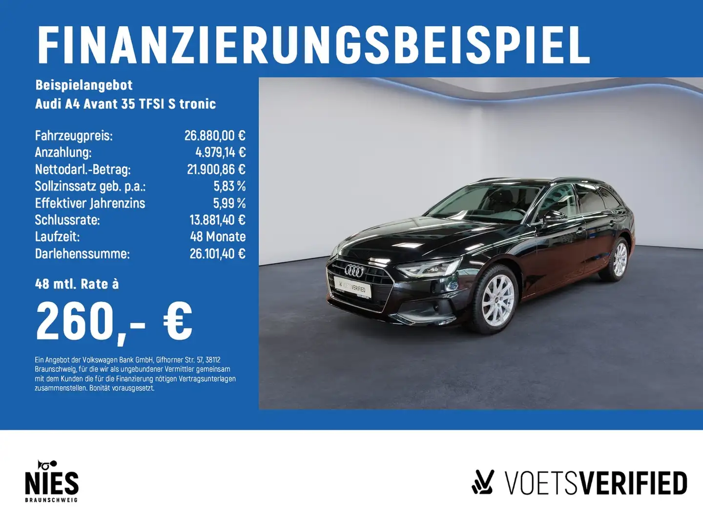 Audi A4 Avant 35 TFSI S tronic SHZ+NAVI+GRA Schwarz - 2