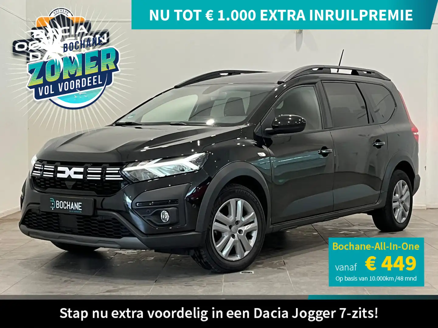 Dacia Jogger 1.0 TCe 110 Expression 7p. | 7-persoons | Navigati Zwart - 1