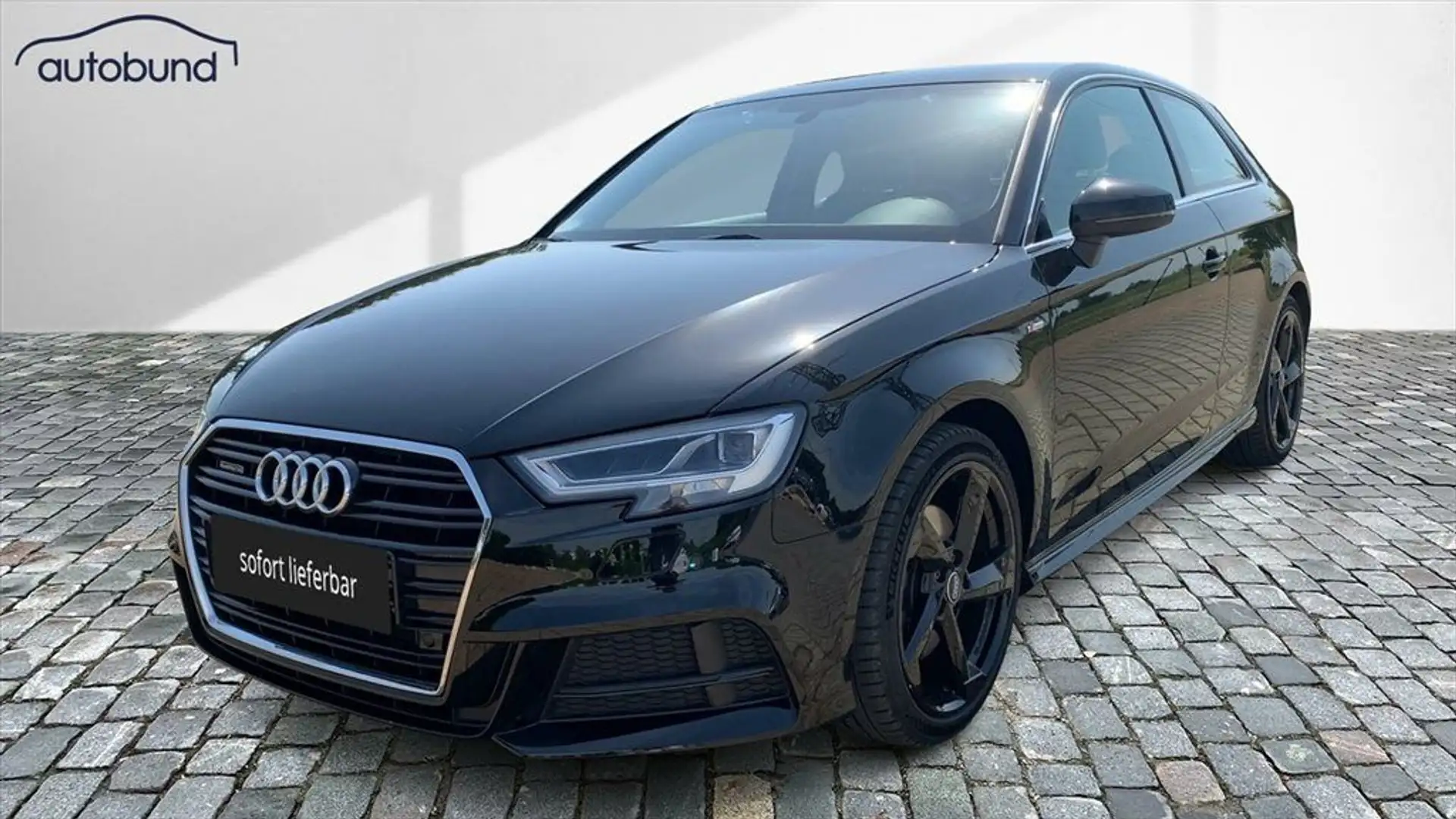 Audi A3 2,0 TFSI Quattro S-Line LED Navi PDC Schwarz - 1