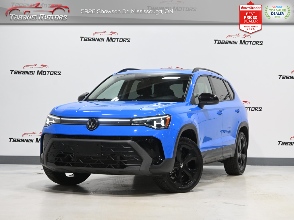 2026 Volkswagen Taos Comfortline Black Edition  No Accident Panoramic Roof Adaptive Cruise Remote Start
