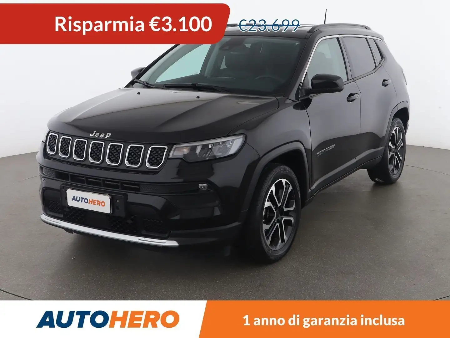 Jeep Compass 1.5 GSE T4 e-Hybrid Limited 130 CV MHEV Schwarz - 1