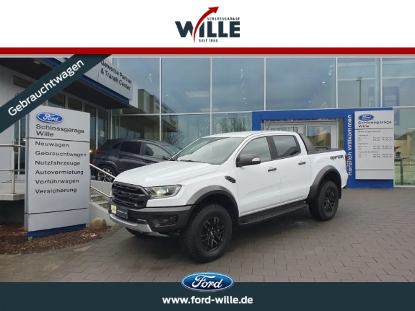 Ford Ranger Raptor 4x4 LED Navi AHK Kamera sofort! Weiß - 1