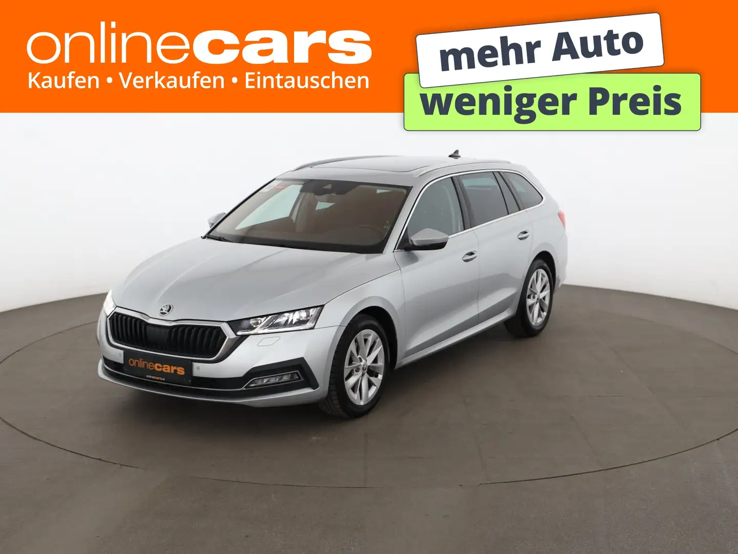 Skoda Octavia Combi 2.0 TDI Style Aut MATRIX SKY AHK Silber - 1