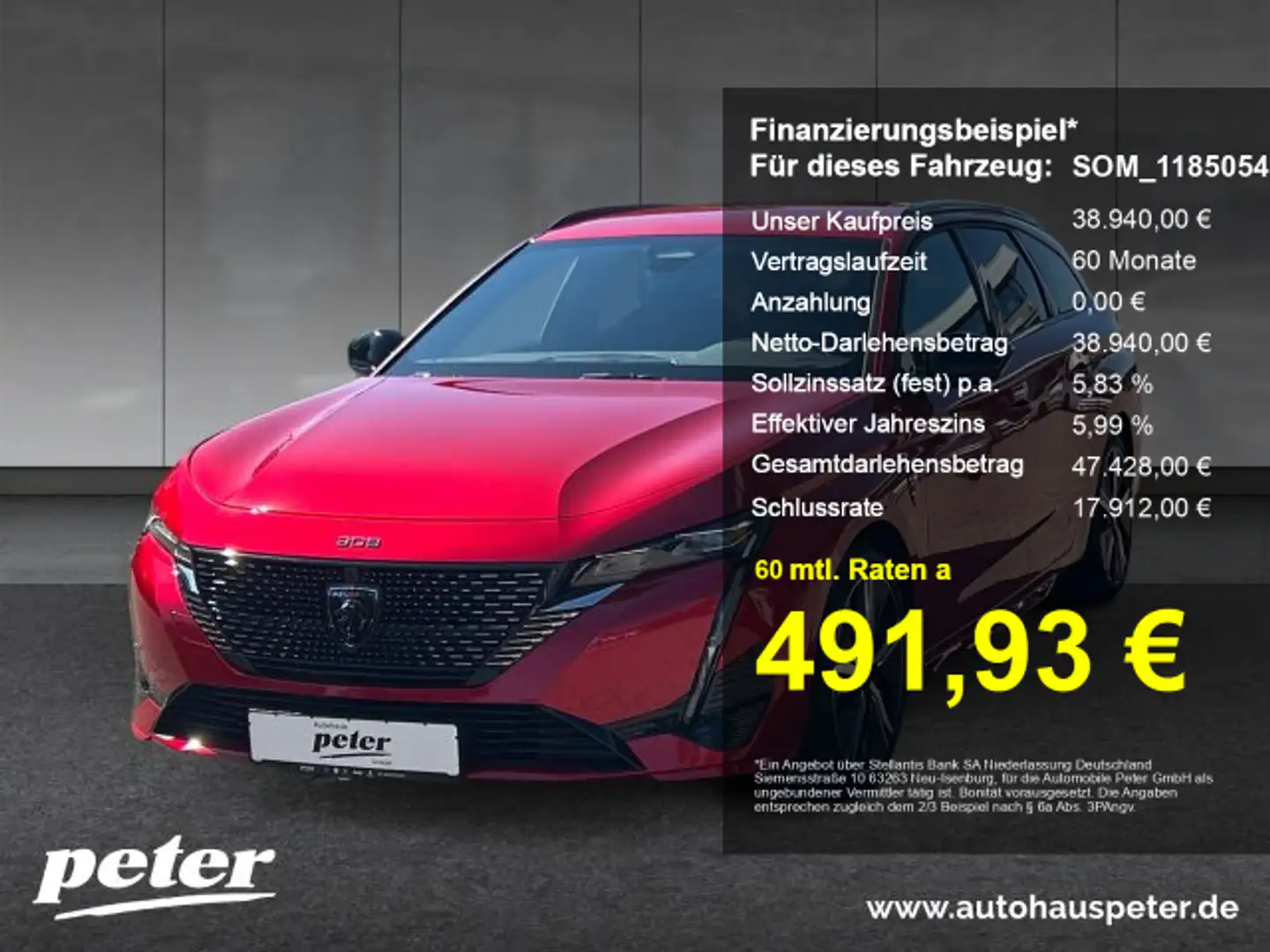Peugeot 308 308 SW GT BHDi 130 +360°Kamera+Alcantara+LED+SHZ Rot - 1