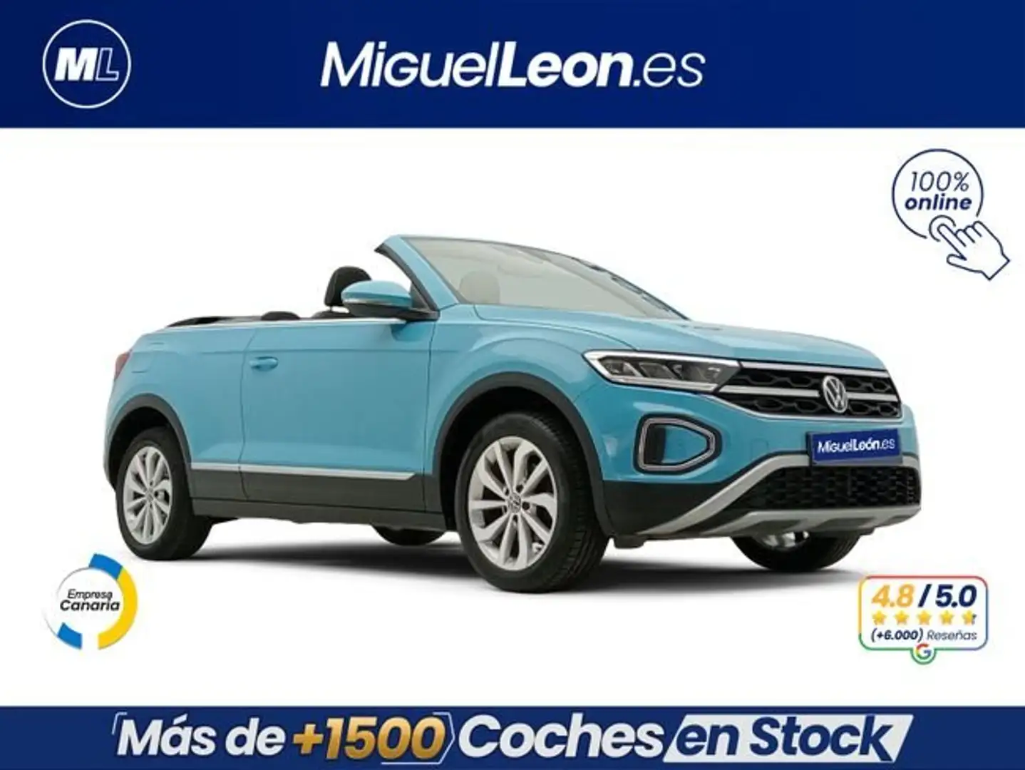 Volkswagen T-Roc Cabrio Style 1.0 TSI 81kW (110CV) Azul - 2