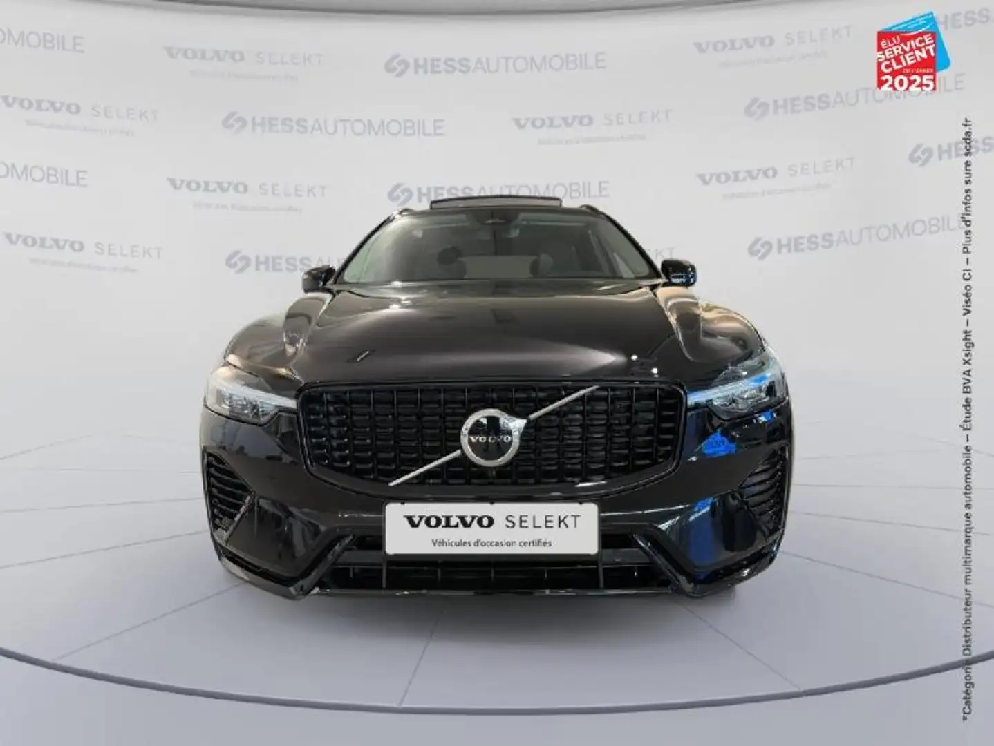 Volvo XC60 T6 Hybride Rechargeable 253 + 145ch Ultra Style Dark Geartronic 8 AWD Sieges chauf/cuir Volant Schwarz - 2